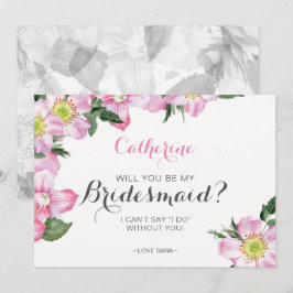 Floral, Você Será Meu Cartão De Madrinha