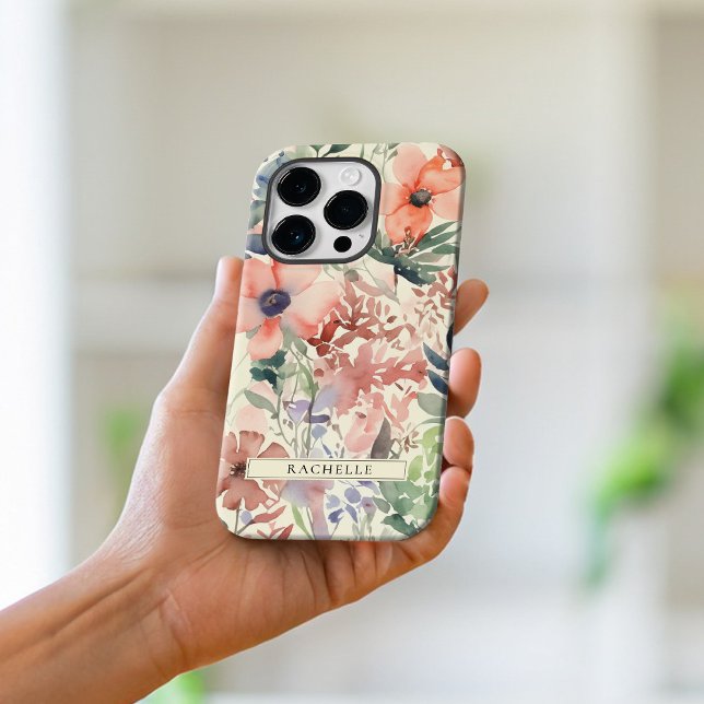 Floral Watercolor Wildflower Personalizado (Criador carregado)