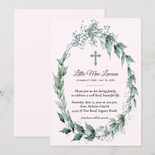 Floral Wreath Funeral Memorial Pink