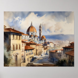 Florence Itália Landscape Art Impressão