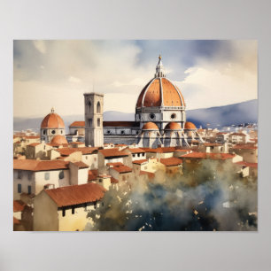 Florence Itália Landscape Art Impressão