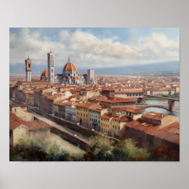 Florence Itália Pintura Impressão (Frente)