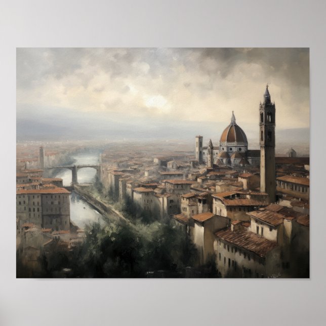 Florence Itália Pintura Impressão (Frente)