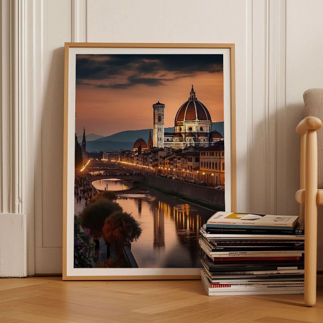 Florence Print Florence Poster Italy Print Sunset  (Criador carregado)