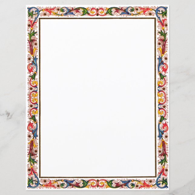 Florentine Arabesque Invitation Modelo (Frente)