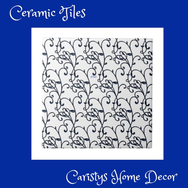 Florentine Renaissance Blue and White Ornamentado (Criador carregado)