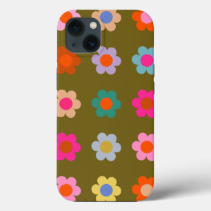Flores Abstrato Florais Coloridas Vintage