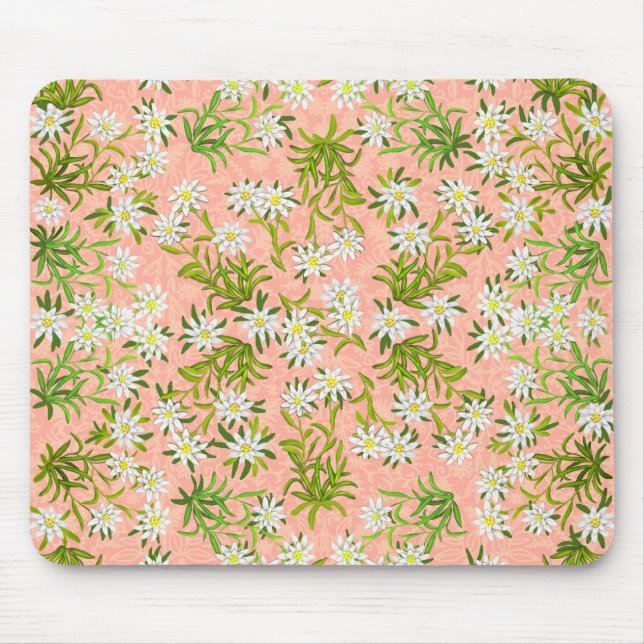 Flores alpinas Mousepad de Edelweiss do suíço (Frente)