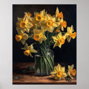 Flores Amarelas Daffodil Impressão