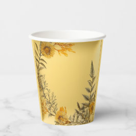 Flores Amarelas Ferns Greenery Elegante
