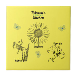 Flores Amarelas Ilustradas