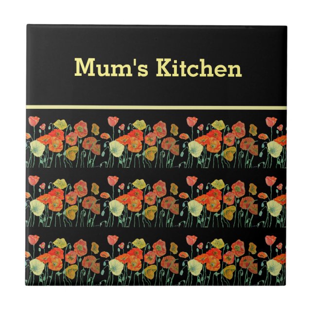 Flores Amarelas Vermelhas Flores-Papagaios Papagai (Frente)