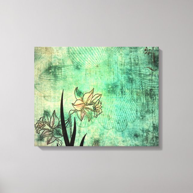 Flores antigas Canvas de arte (Frente)