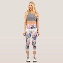 Flores aquarelas em cores pastosas moles