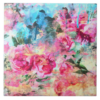 Flores aquáticas Azulejo cerâmico