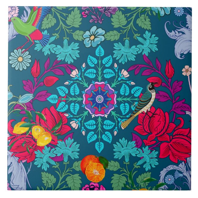 Flores,art nouveau,estilo William Morris (Frente)