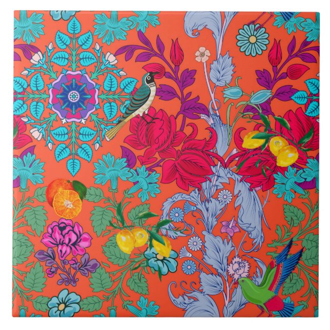 Flores,art nouveau,estilo William Morris (Frente)