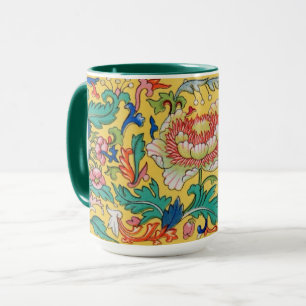 Flores Asiáticas - Caneca Cerâmica