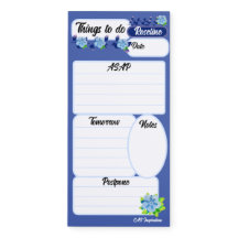 Flores Azuis Coisas Para Fazer Notepad