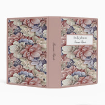 flores azuis cor-de-rosa giro