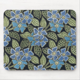 Flores Azuis de Arte Nouveau de Grasset - Mousepad