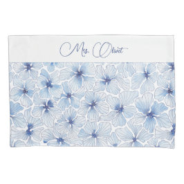 Flores Azuis Elegantes