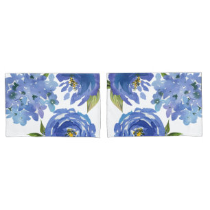 Flores Azuis Elegantes e Flores Hydrangea