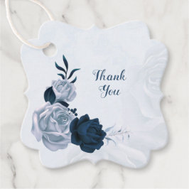 flores azuis elegantes marinho etiqueta azul