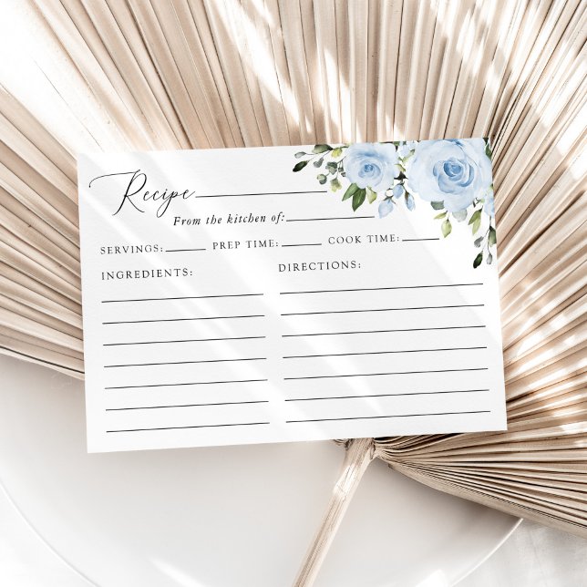 Flores Azuis Empoeiradas, Folhagens, Receita de Ch (Criador carregado)