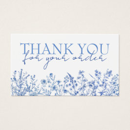 Flores azuis francesas - obrigado de desconto