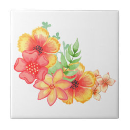 Flores, Azulejo cerâmico