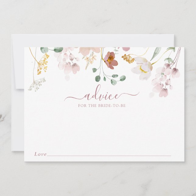 Flores Bloqueantes Cartão de Aviso para Bebês (Frente)