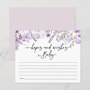 Flores Boho Lilac Esperam e desejam placa de Chá d