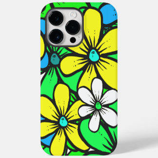 Flores bonito de Verão Brilhantes Azul Amarelo e V