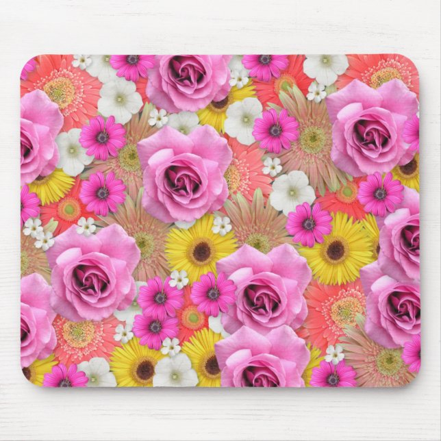 Flores bonito Mousepad (Frente)