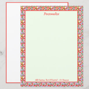 Flores bonito Vintage Floral Rosa Personalizadas