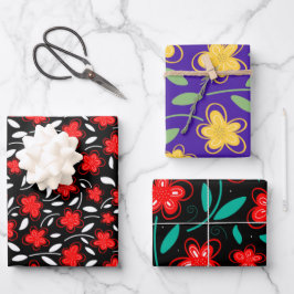 Flores Botânicas Florais Modernas De Aquarelas Wra