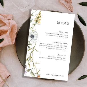 Flores Botânicas   Menu Casamento Elegante