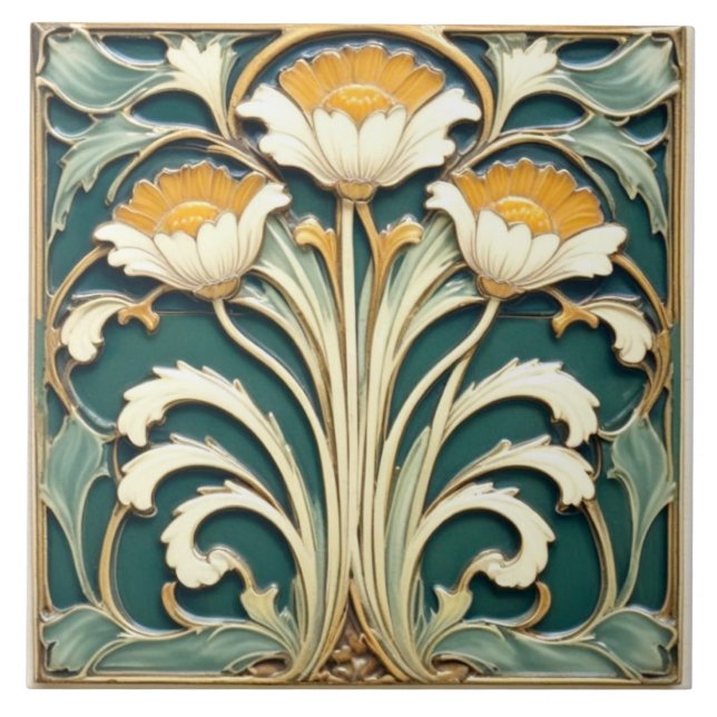 Flores Brancas com Pistils Amarelos (Frente)