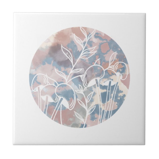 Flores Brancas de Aquarela (Frente)