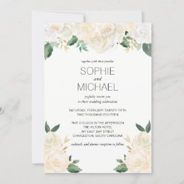 Flores Brancas de Convite para Casamento