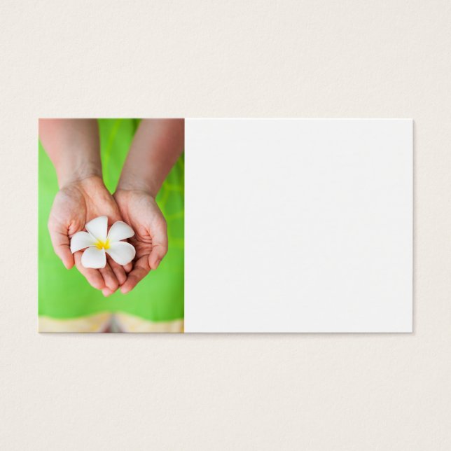 Flores brancas de frangipano (Frente)