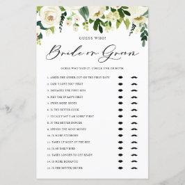 Flores brancas de inverno adivinham quem é a noiva