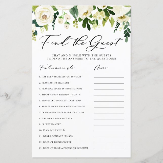 Flores brancas de inverno encontram a placa de Chá (Frente)