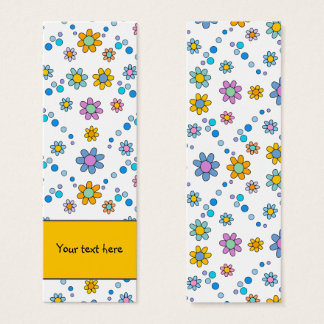Flores brancas design Bookmark