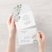 Flores Brancas E Casamento Elegante Boho Greenery
