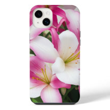 Flores brancas e rosadas