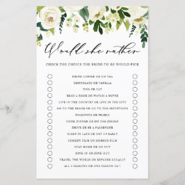 Flores Brancas Ela Iria Preferencialmente Jogo De 