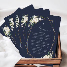 Flores Brancas, Flores Creme, Boho, Menu de Batism