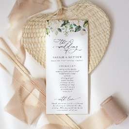 Flores Brancas, Flores Creme, Programa de Casament